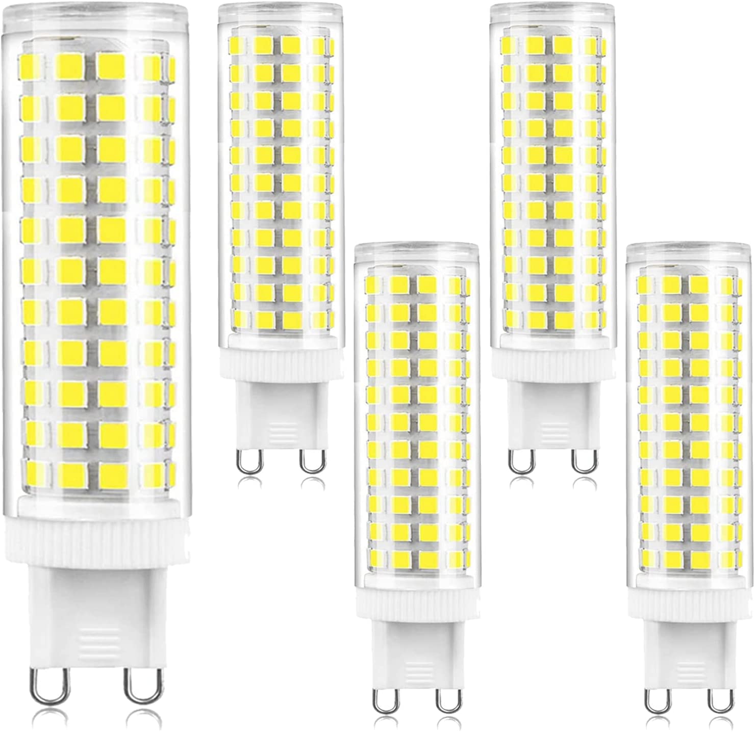 Ampoule G9 LED 15W blanc froid 1500LM pour lustre salon lot de 5