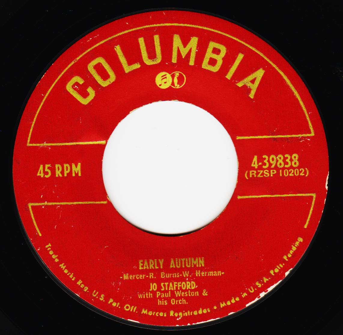 JO STAFFORD EARLY AUTUMN/JAMBALAYA Music