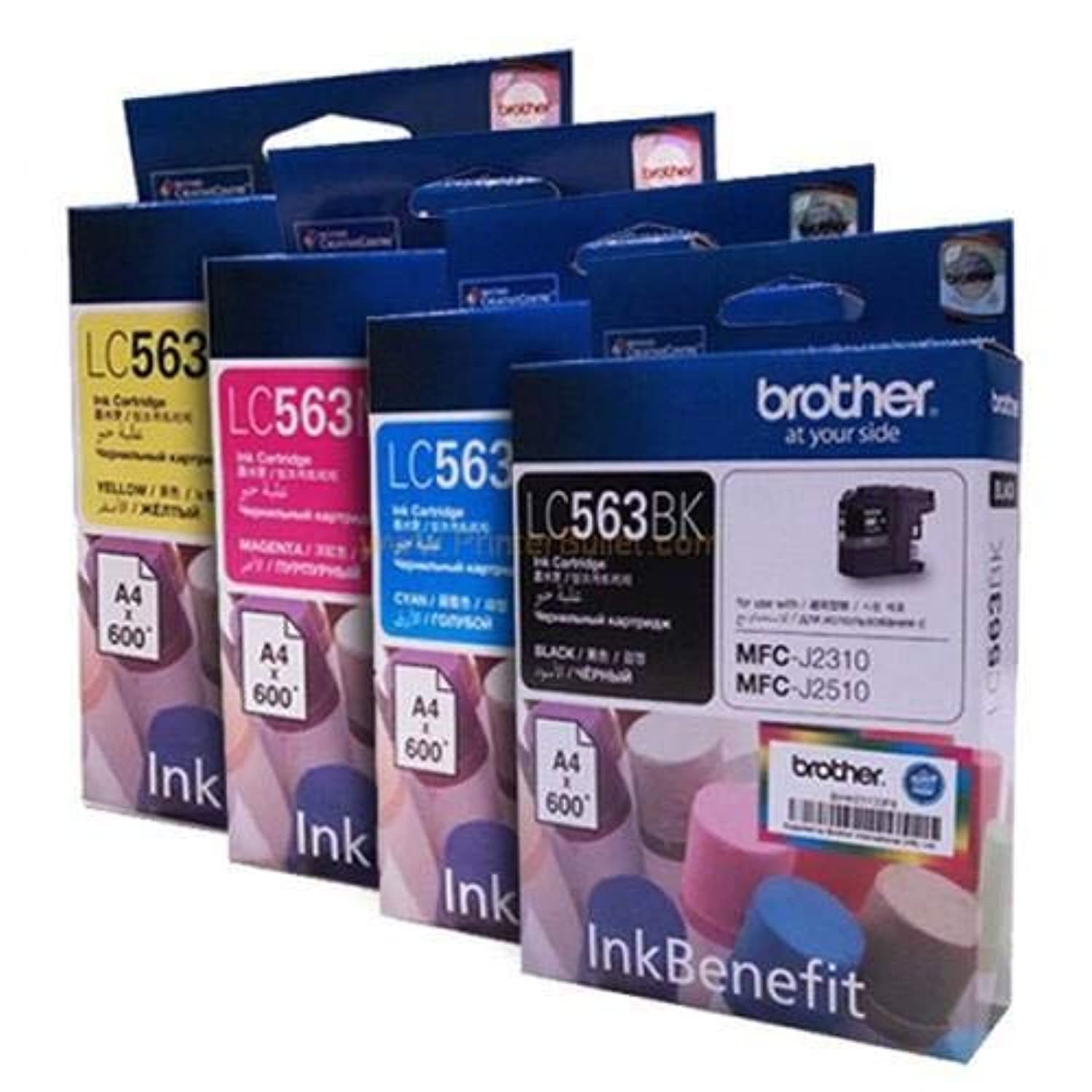 Brother Lc563 Ink Cartridge Set For Mfc-j2310 And J2510