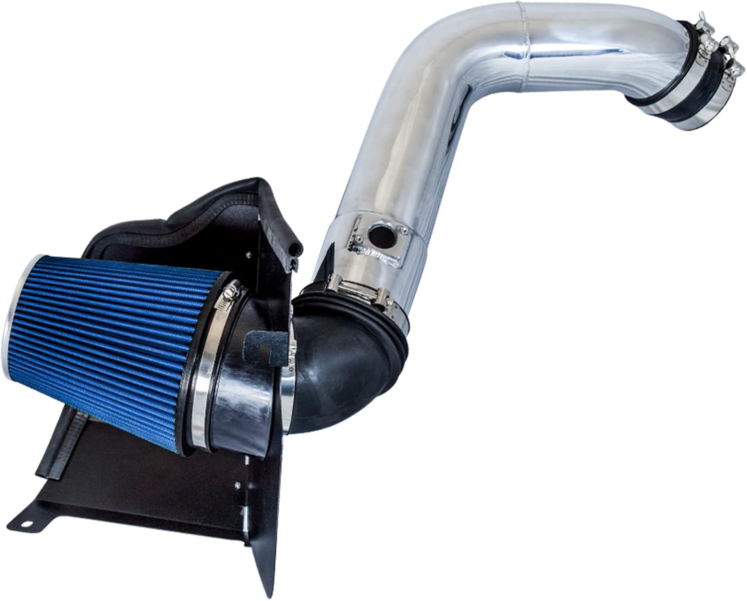 Cold Air Intake System with Heat Shield Kit + Filter Combo BLUE