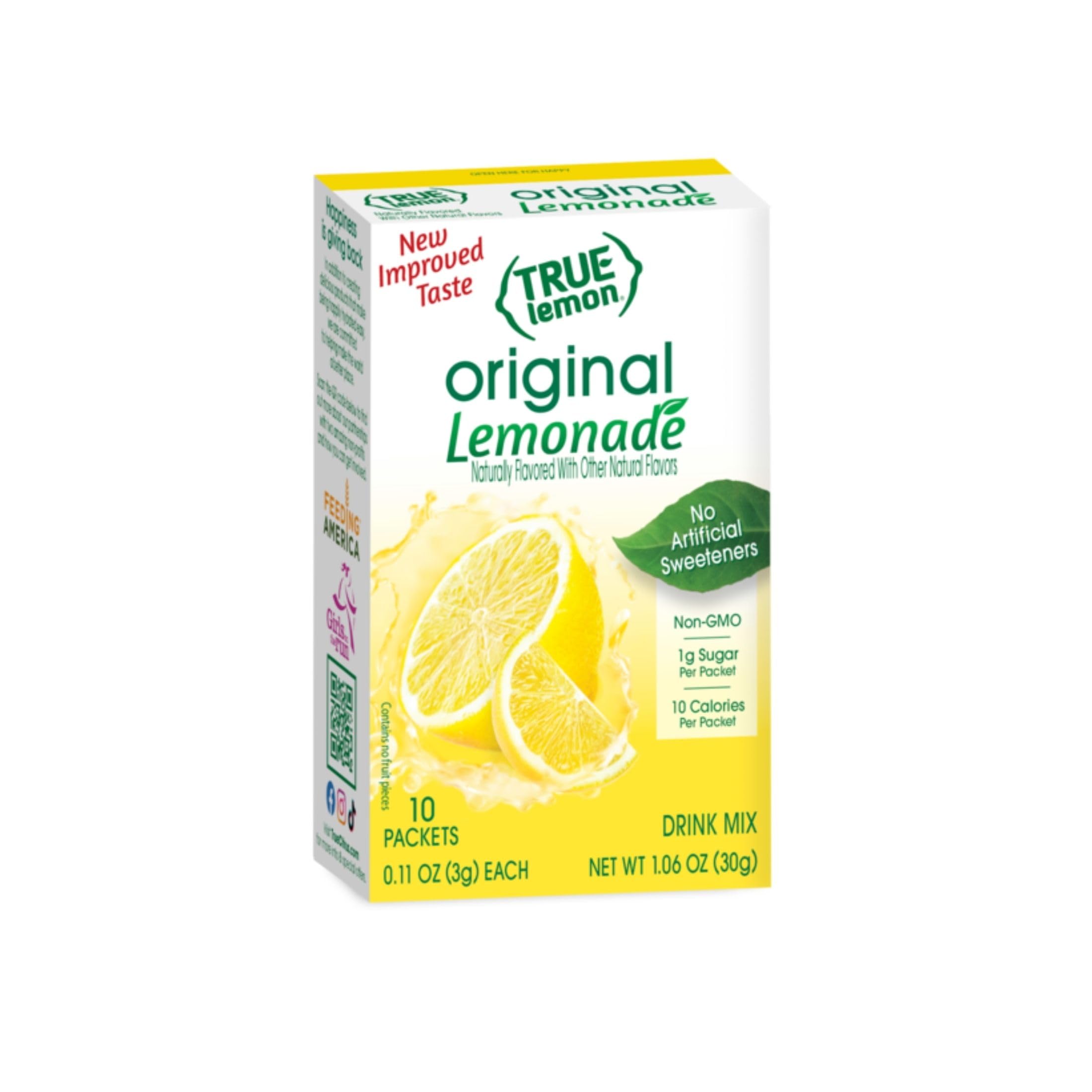 True Lemon Lemonade Drink Mix, 10 Count, 1.6oz