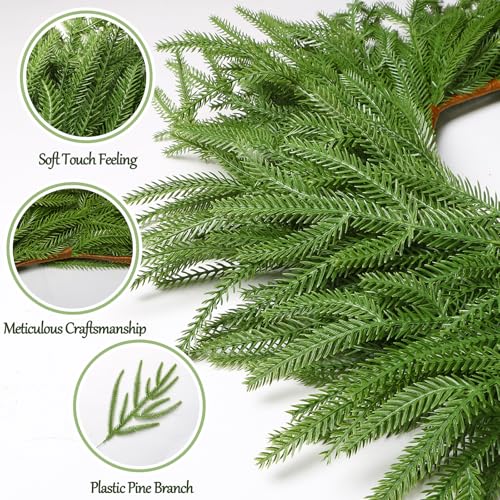 Couronne de Noël 60cm Dremisland pour cheminée et extérieurs