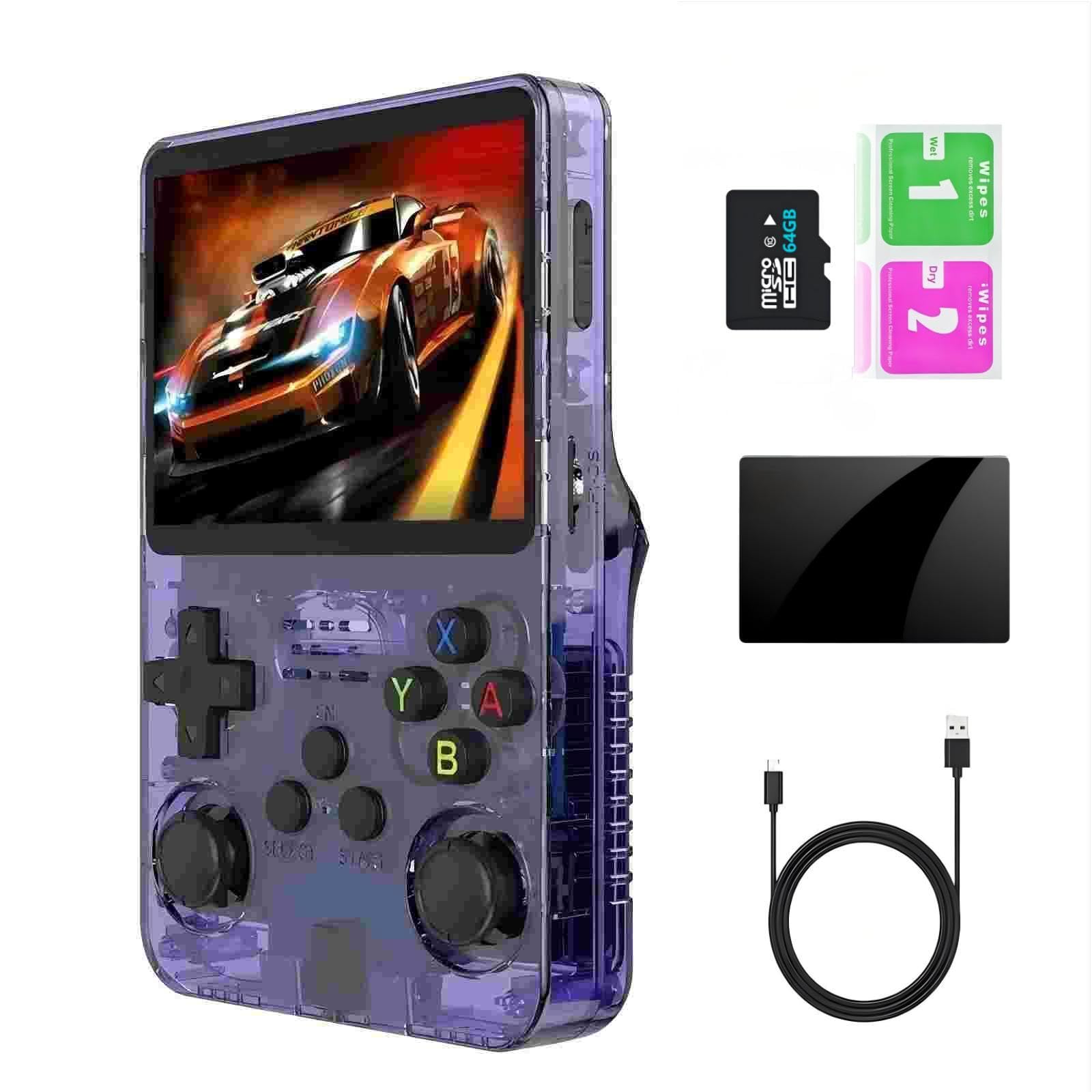 Amazon | レトロハンドヘルドゲームコンソール 32+64Gカード付き、R36s