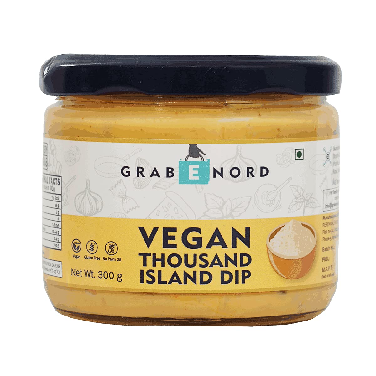 grabenordVegan Thousand Island Dip 300g (Plant-Based, Dairy Free, No Palm Oil)