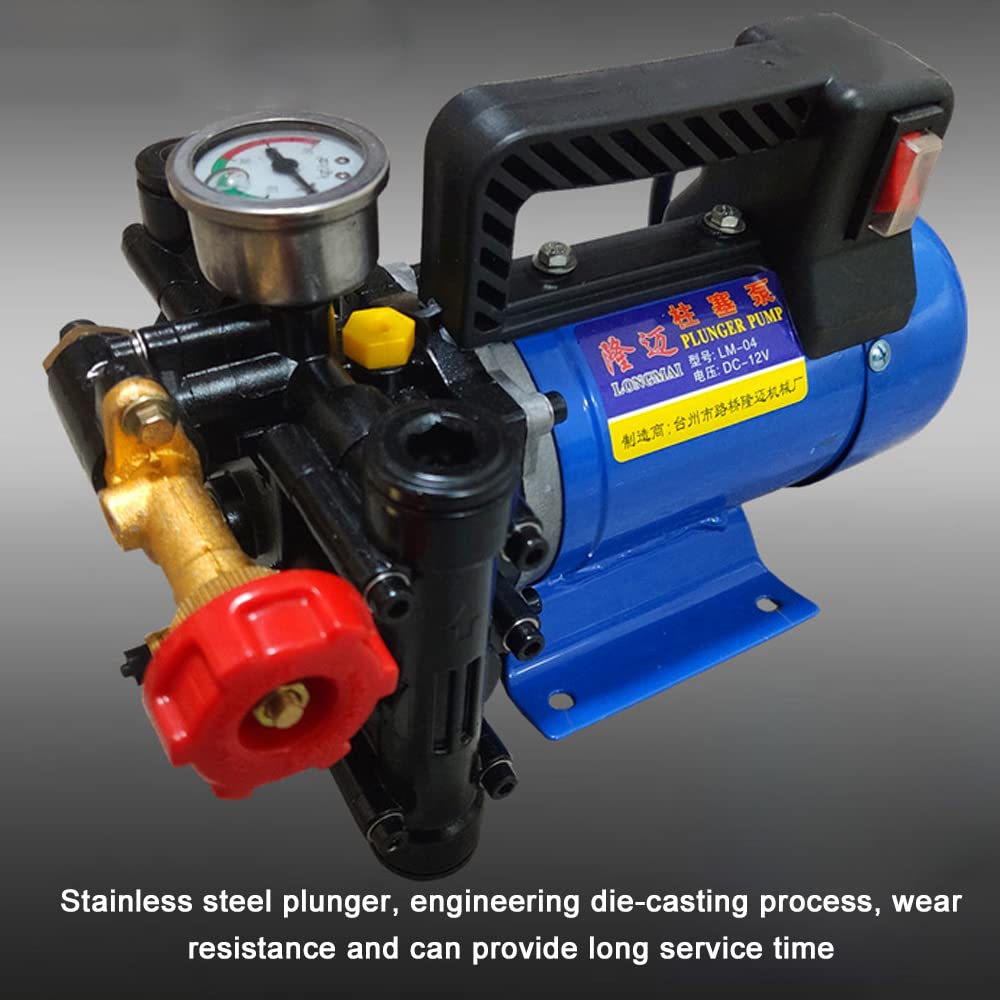 Piston Pump,Pompa elettrica a pistone a doppio cilindro Pompa ad alta pressione per giardino Spruzzatura Strumenti per l'irrigazione Autolavaggio Dispositivo di irrigazione agricola