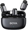 BOYA mini 2 Micrófono de solapa inalámbrico para iPhone 15/16/17 y Android | Cancelación de ruido con IA, control por aplicación, batería de 30 horas con estuche de carga para vlogs, entrevistas y creación de contenido inalámbrico 1