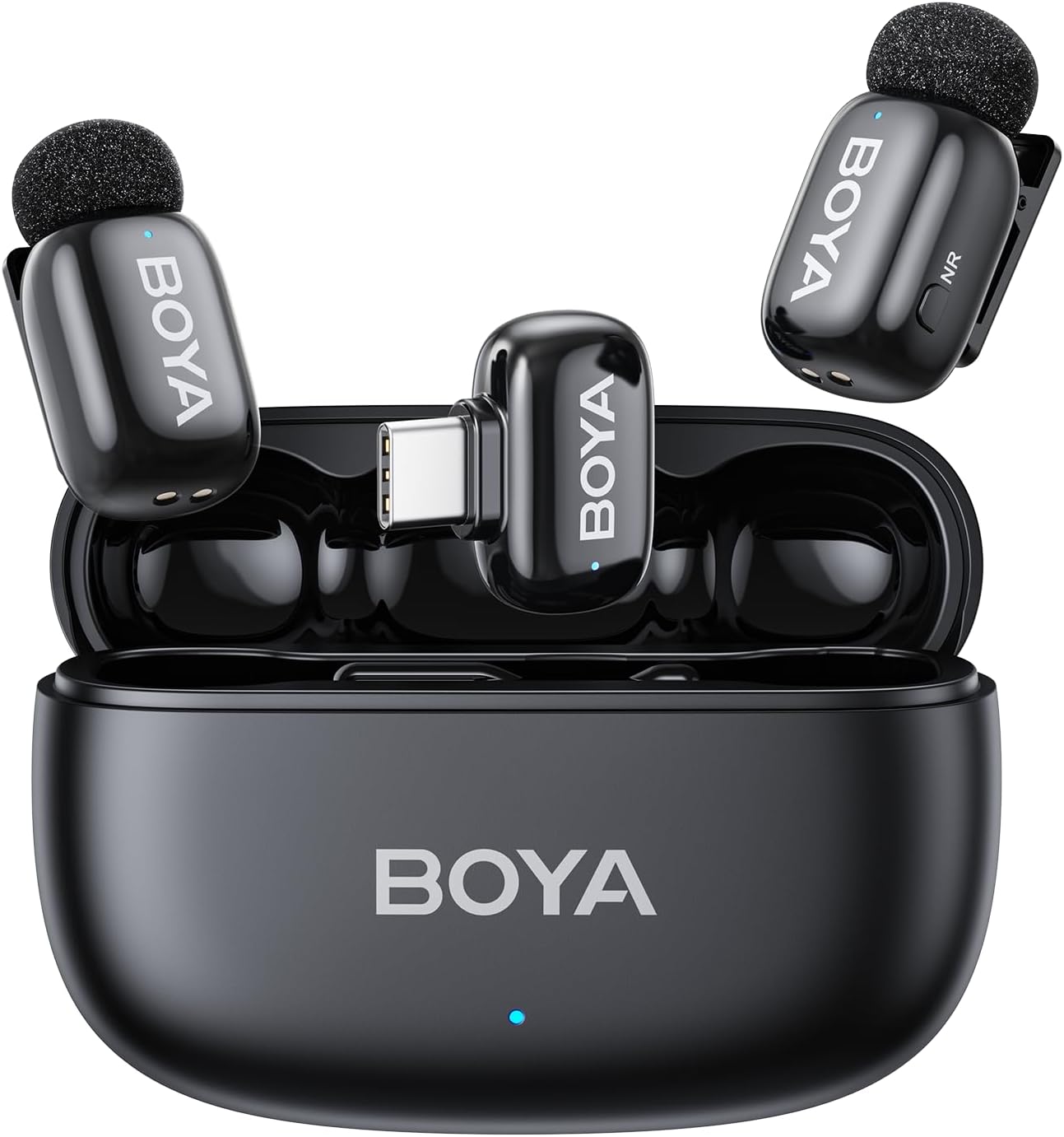 – Boya mini 2 Wireless Lavalier Microphone for iPhone15/16/17 Android USB-C Plug, 2 Ultra Mini Mic with Noise Reduction, AI Voice Change, Lapel Microphone for Vlogging TikTok YouTube Content Creators