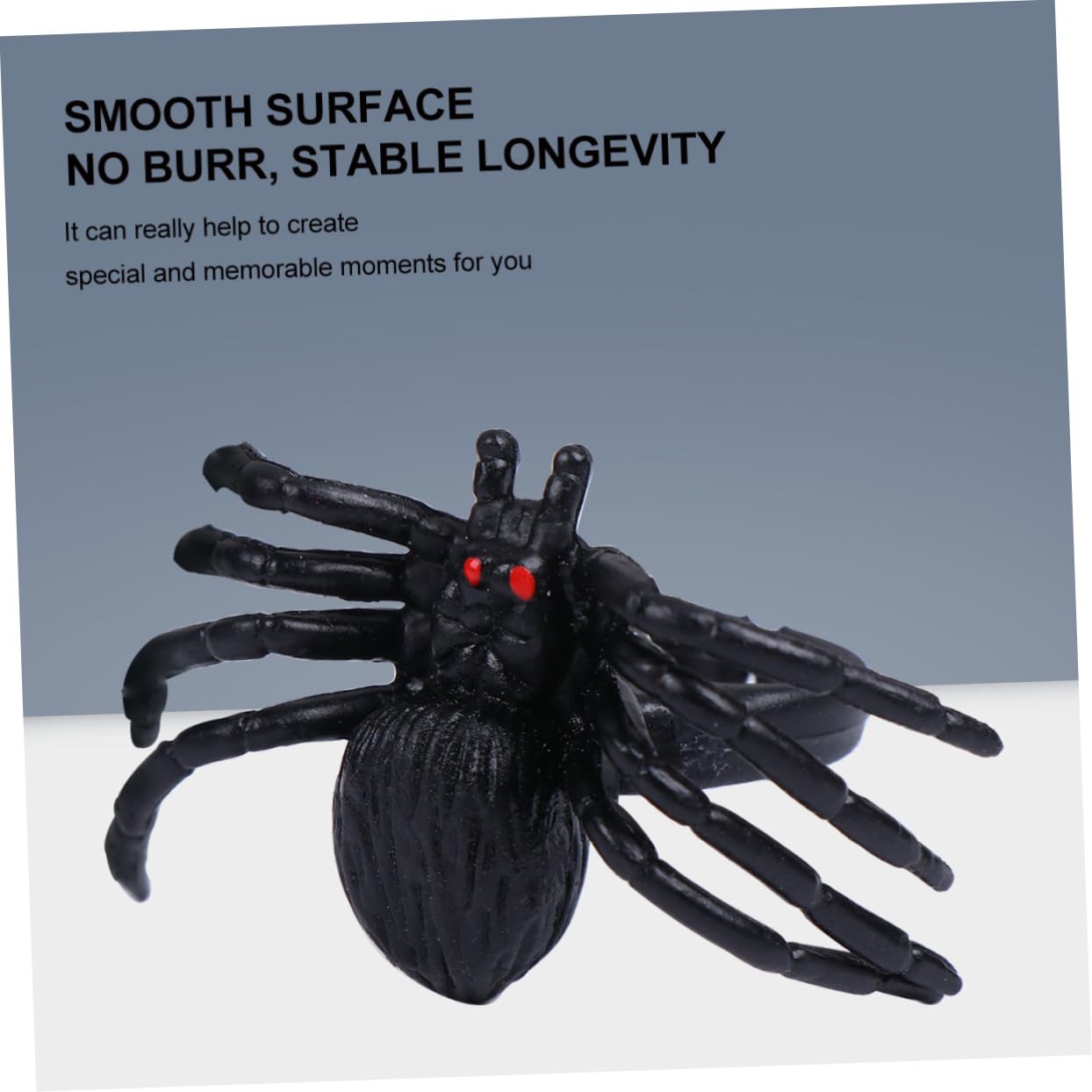 HOOTNEE Halloween Spider Ring in Plastic Spider Plaything for Cosplay Diy Party Ring Spider Accessory Spider Party Supplies