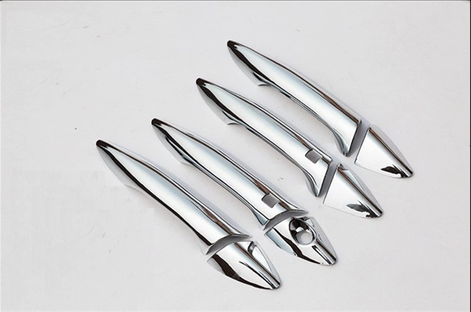 JTWMTY Chrome Door Handle Cover Trim Accessories Stickers Car Styling for Hyundai I40 2012 2013 2014-2017(Style 1)