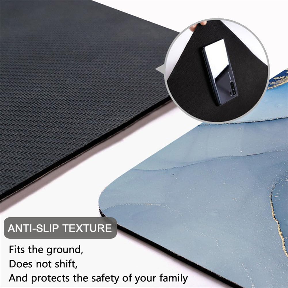Hixingo 4mm Diatomeenerde Badematte rutschfeste Badvorleger Diatomeenschlamm Absorbierender Modern Badteppich Schnelltrocknende Home Matte Für Küche Bodenmatte (80x120cm,Rosa)