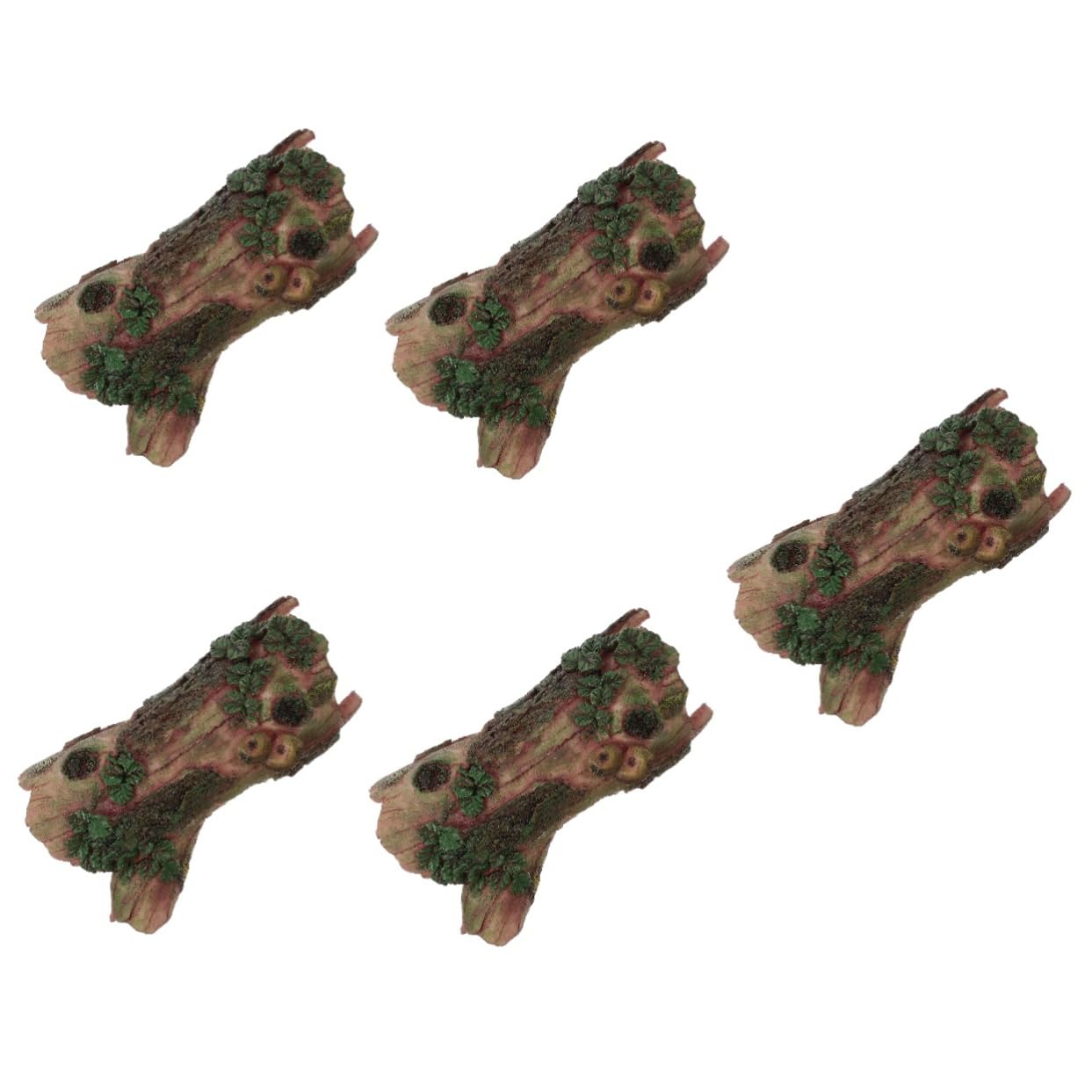 POPETPOP 5 Piezas Hoyo De Escondite De Reptil Esconder Acuario De Roca Se Esconde Piel De Reptil Peceras Casa De Acuario Decorativa Helecho Roca del Acuario Planta Acuario Led Aire Resina