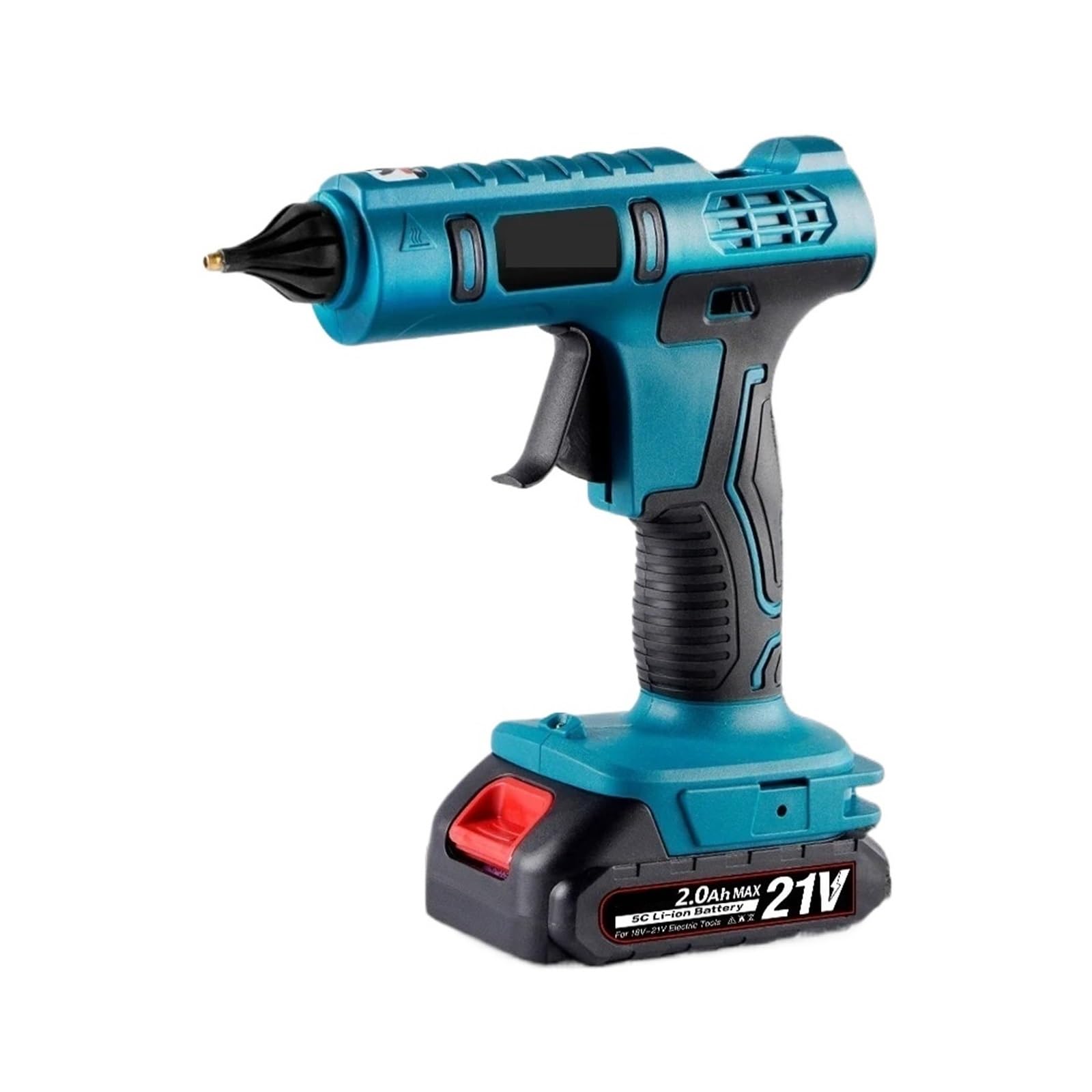 Yfdgd One Color Electric Cordless Hot Melt Glue Gun 100W With 10Pcs 11Mm Stick 21V Battery Car Repair Tool Quick Reliable Flow Bonding(4Ah 1Pc)