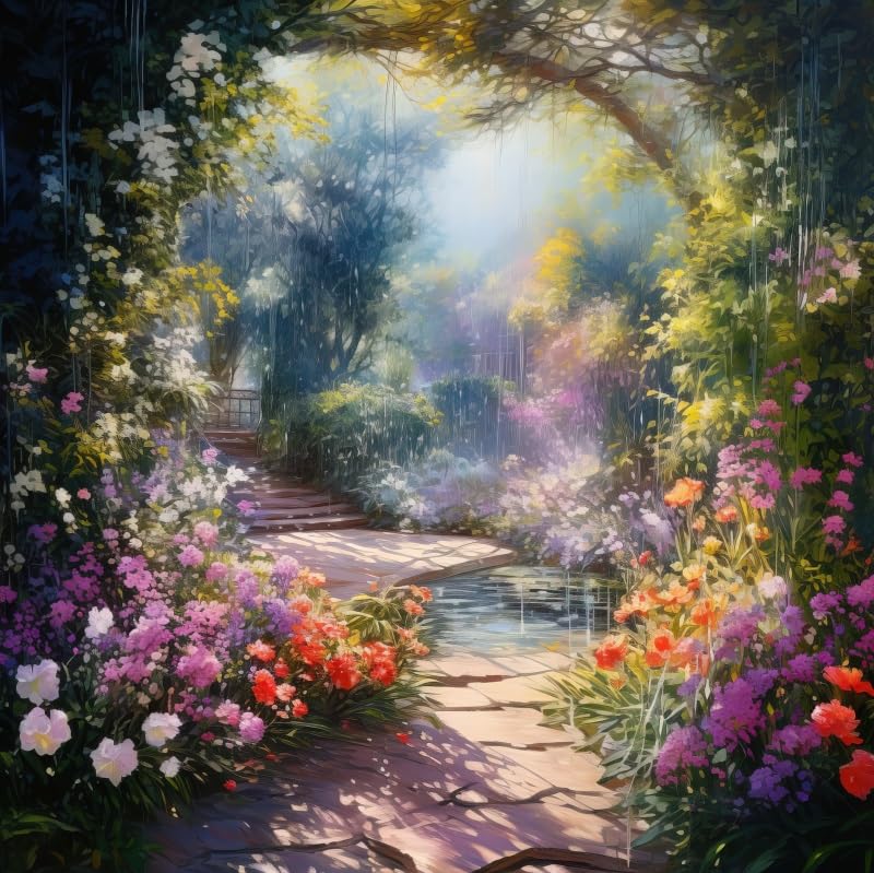 ChloropLastid Enchanted Forest Backdrop Fairy Garden Backdrop Spring Nature Wonderland Photography Background for Girl Birthday Baby Shower Party