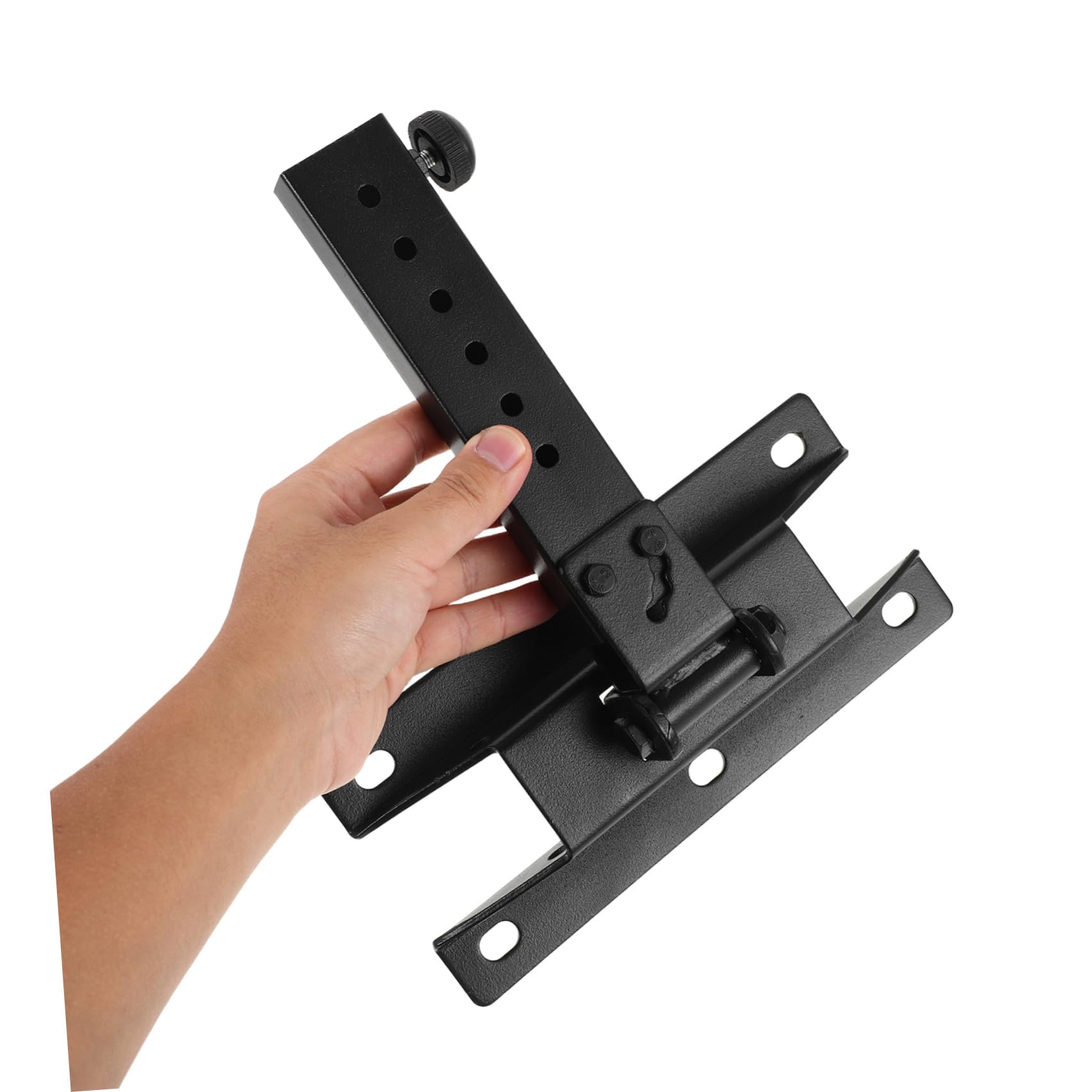 Luxshiny Soporte de Pared Soporte de Altavoces Montados Pared para Altavoz Metal, Negro, para Soundbar y Altavoces Ktv, para Reuniones y Montajes Ktv
