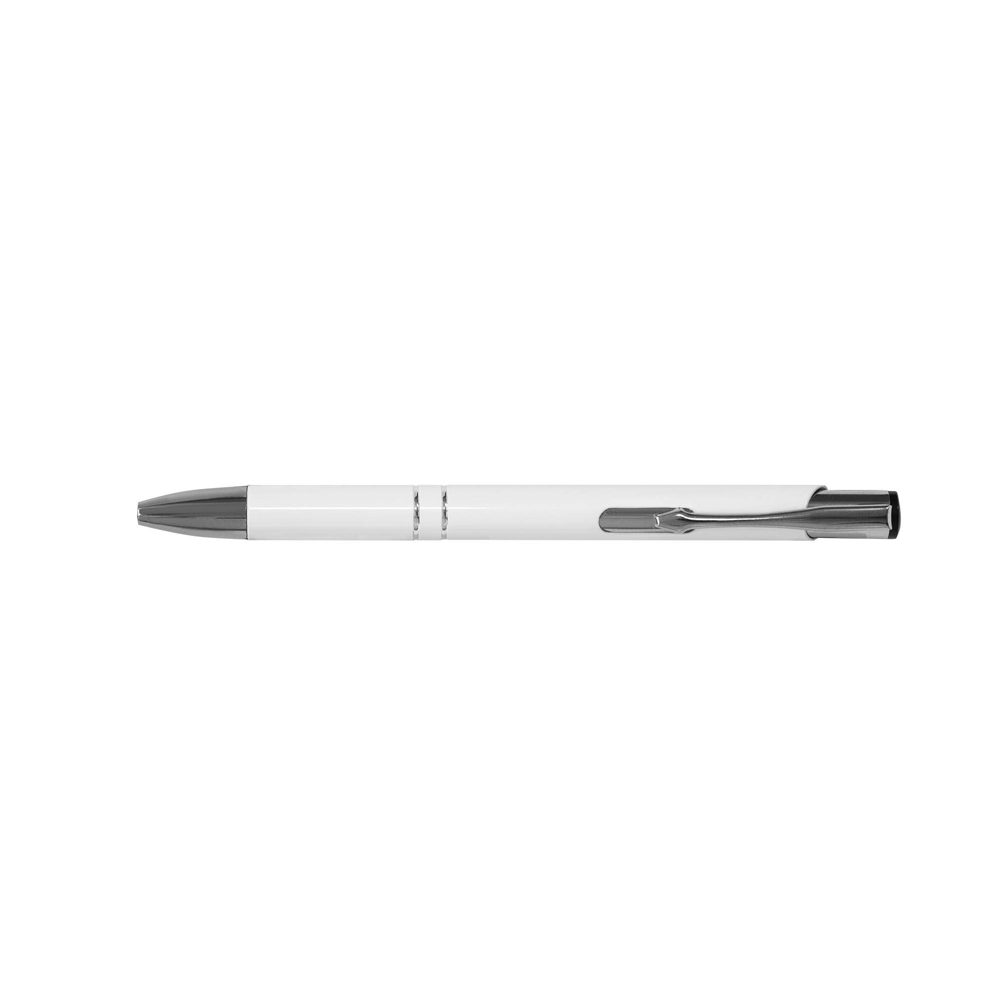 Kugelschreiber SIGNATURE ELEGANCE weiß Aluminium [200 Stück] Strichstärke: M ca. 0,6mm Tinte: blau