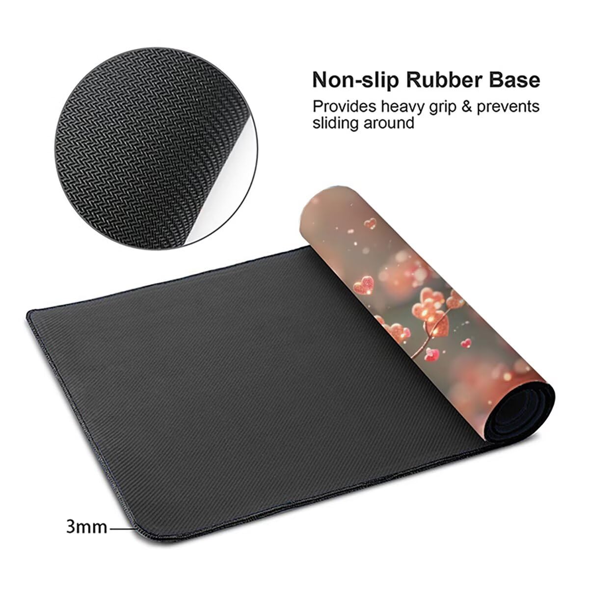 Alfombrilla Ratón Gaming XXL, Gaming Mouse Pad 1500x800x3mm, Protector Escritorio Antideslizante, Alfombrilla de Ratón Flor PáJaro Mousepad Grande, Tapete Raton para Jugadores de PC Oficina LMDT9080