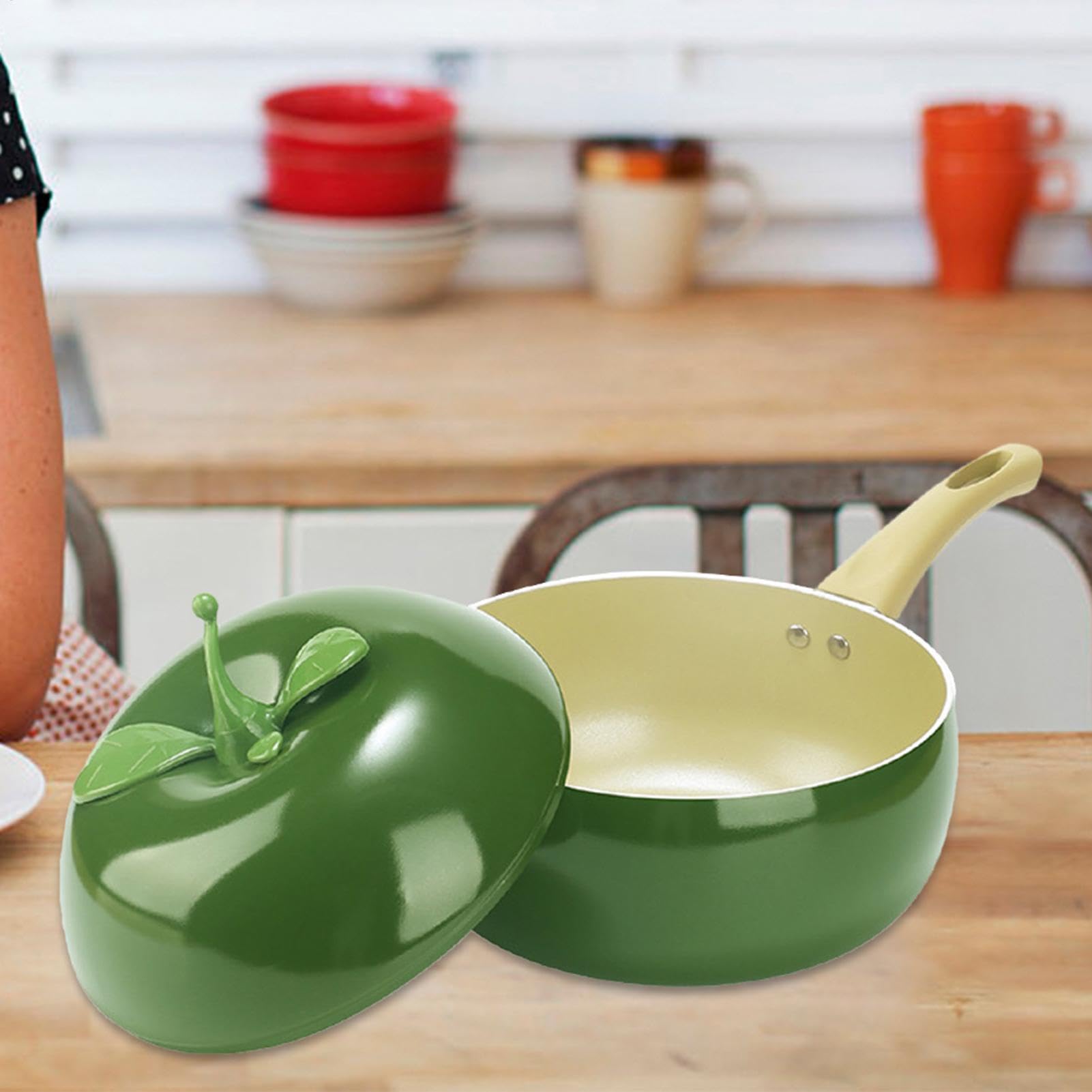 Casseruola Con Coperchio Incluso Pratico, Multiuso, Antiaderente, | Pentola Per Cucina A Induzione Ideale Per Pasta, Zuppa, Spaghetti, Uso In Cucina Domestica E Ristorante