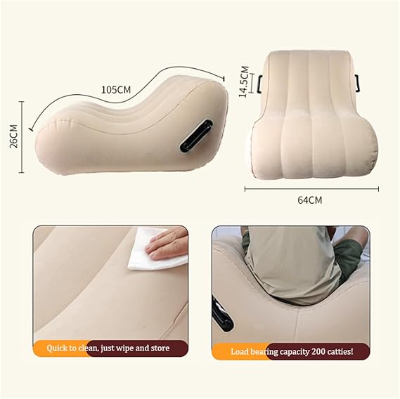 Sexy Sofa Sex Chair, SM Body Position Pad with Electric Pump, Inflatable Sex Position Pillow, Triangle Lumbar Support Cushion Wedge Cushion for Women and Couples