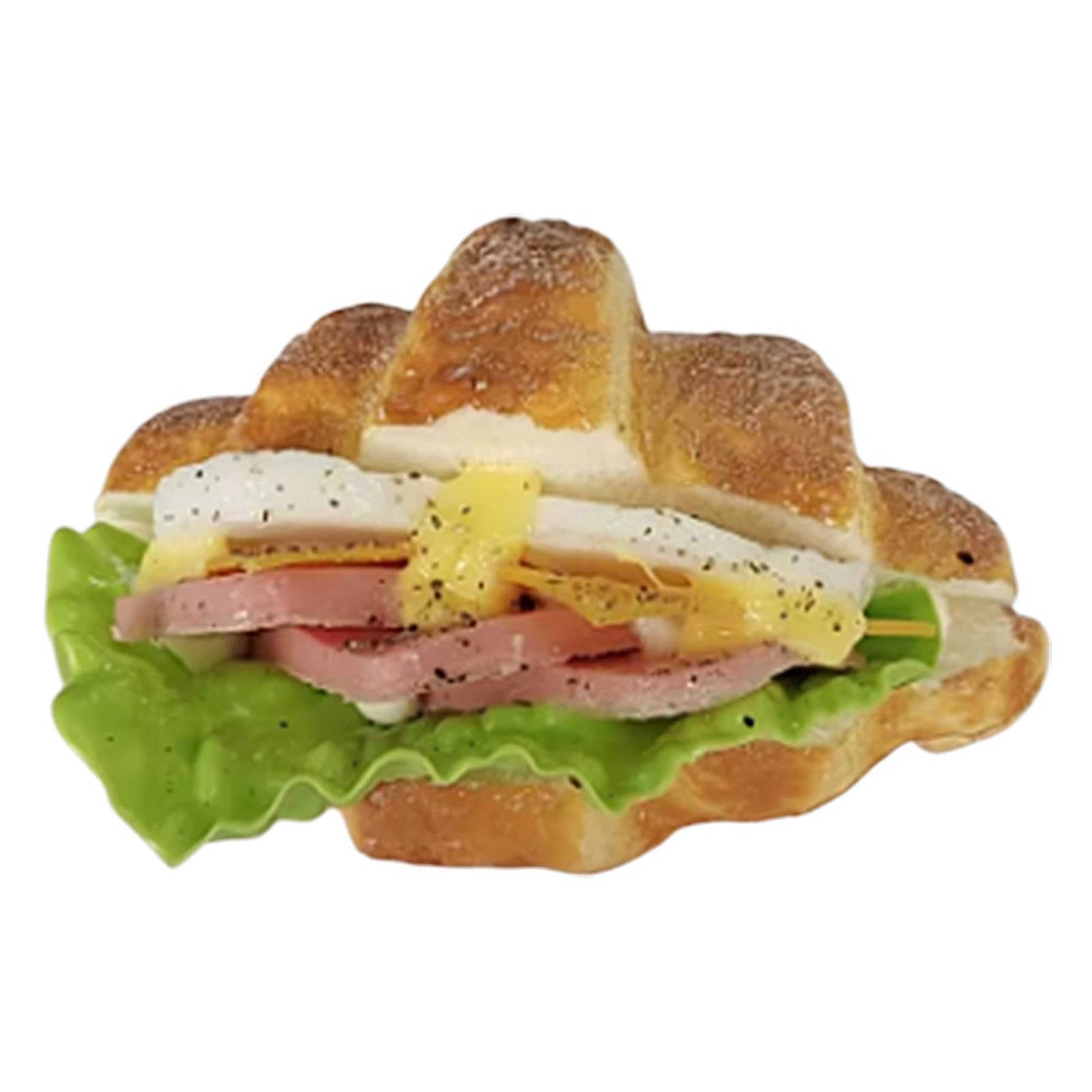 Tsophreniq Artificial Croissants Fake Bread Food Toy Fake Chocolate Dessert Food Model Photography Props for Kitchen Decoration Bread Models