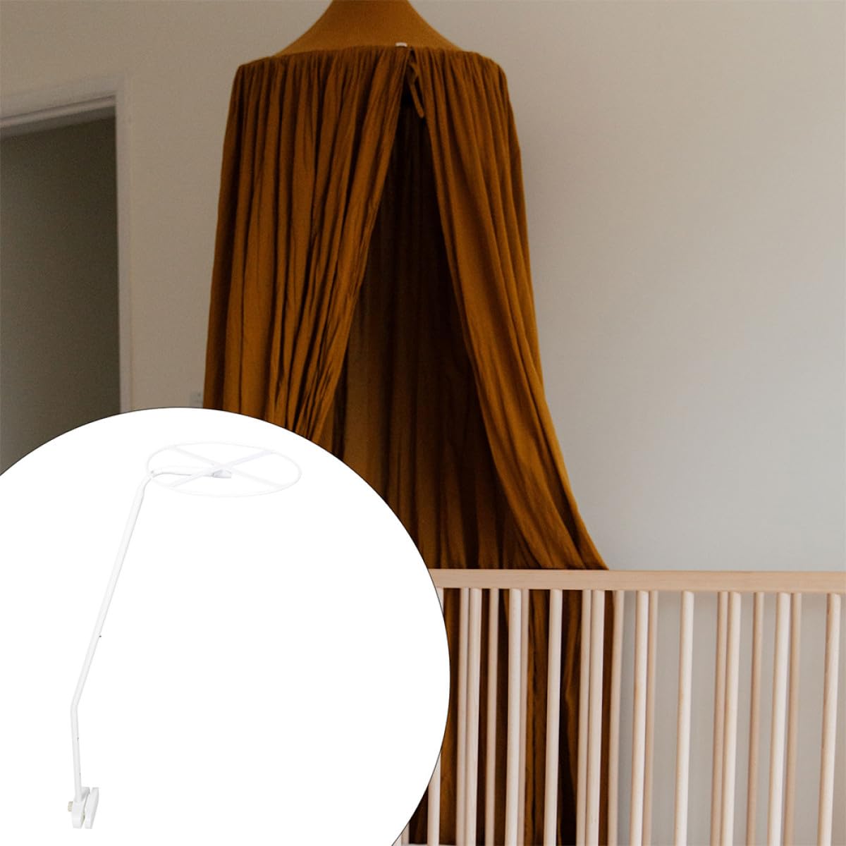 2 Set Supporto Zanzariera per Culla con Clip Telai Baldacchino Staccabili Facili da Installare per Ragazzo Ragazza Compatibili con per e Sicurezza