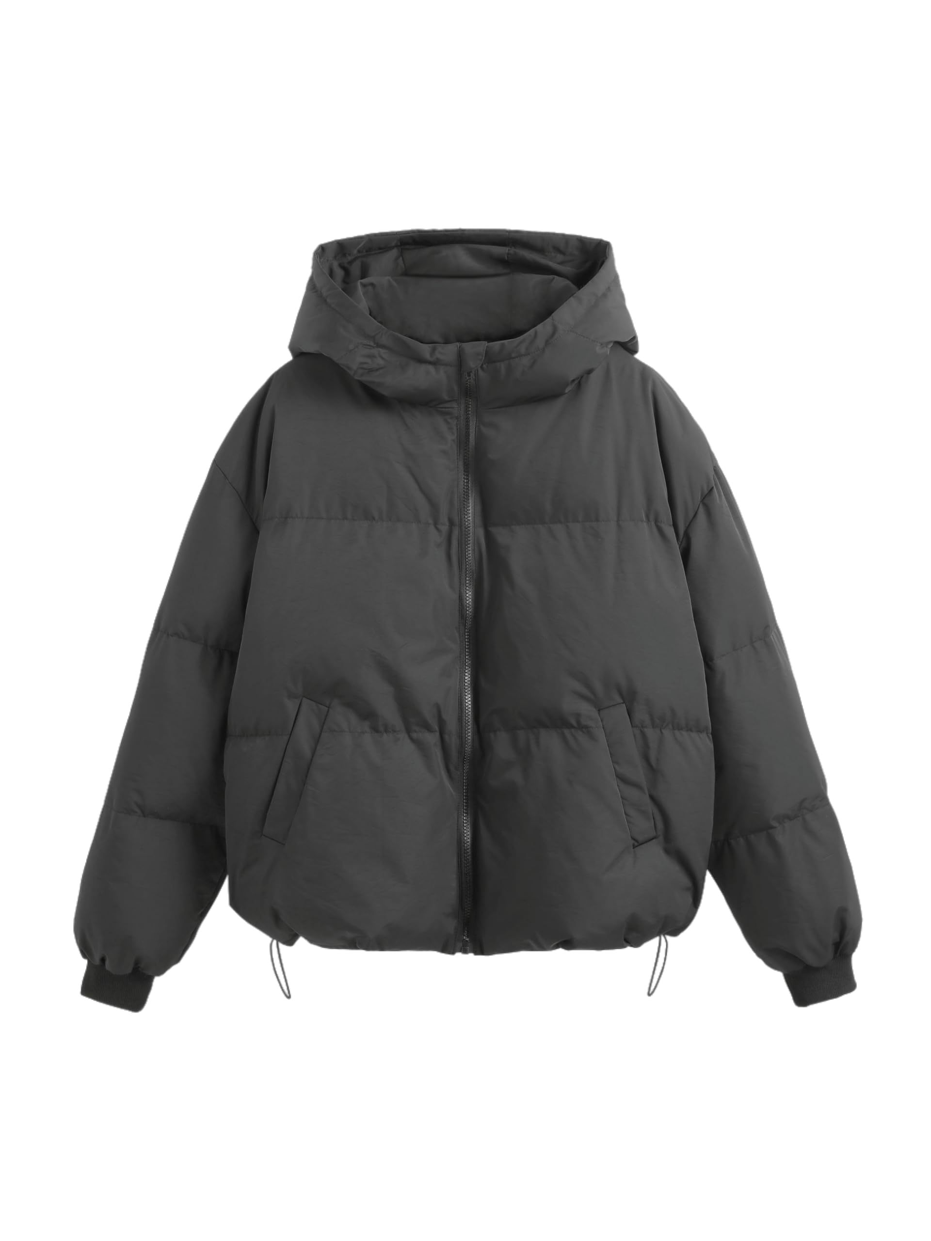 CIDER Solid Hooded Puffer Coat