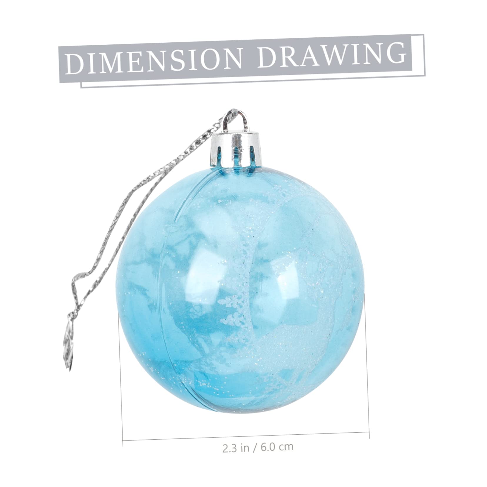 Abaodam 24piezas Bolas Colgantes Decorativas De Navidad Adornos Pintados Diseño De Renos Decoraciones Festivas para Árbol De Navidad y Celebraciones