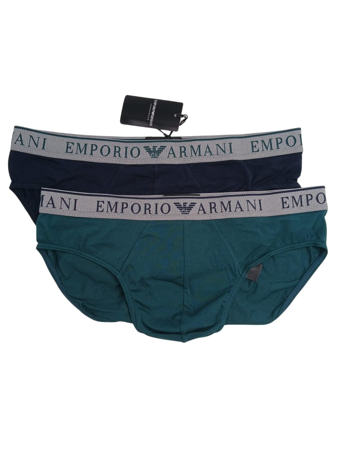 Emporio Armani Man's Endurance 2-Pack Brief Blue S