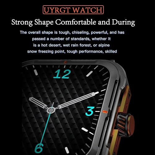 Miniatura 5 de Reloj inteligente deportivo y resistente para hombres y mujeres, marco de aleación de aluminio CNC, pantalla táctil completa de 1.83 pulgadas,
