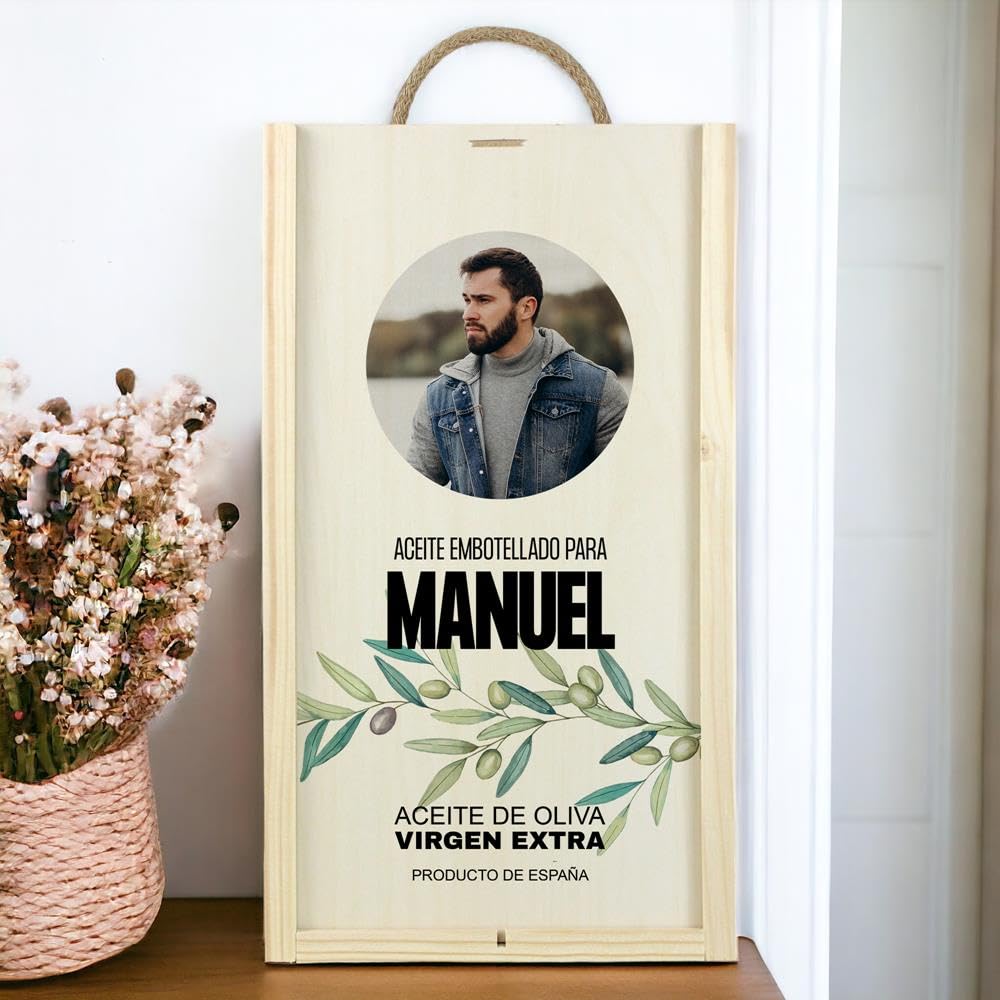 Estuche Regalo Personalizado Aceite de Oliva Virgen Extra Gourmet