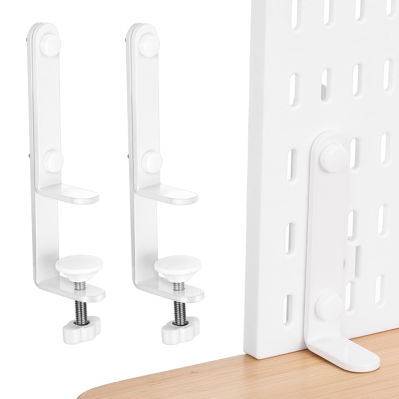 Abaodam Pegboard Perforated Desk Clamp Mount 2pcs