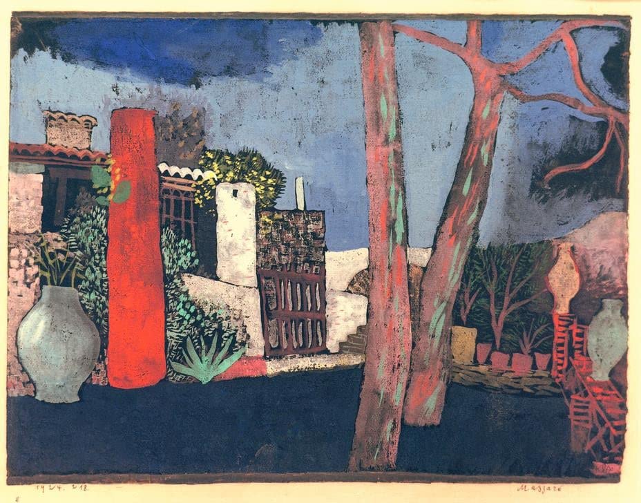 Affiche toile Paul Klee Mazzaro pour un salon élégant ou un bureau inspirant en format 60x90cm