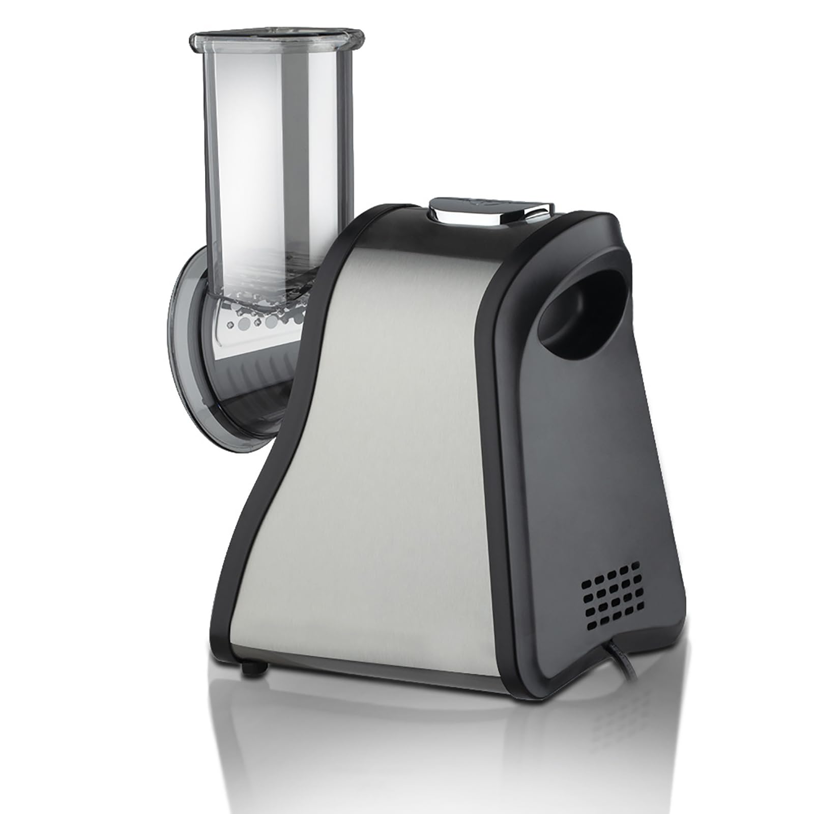Ensaladora Eléctrica, Rallador De Queso Eléctrico, Trituradora De Verduras De 200 W 4 Cuchillas Intercambiables, Control De Un Botón Y Fácil De Limpiar, Para Quesos Y Nueces, Galletas, Patatas