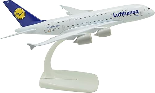 Miniatura 3 de TANG DYNASTY (TM) 1400 Edición Estándar Airbus A380 Lufthansa Airlines Sin tren de aterrizaje Metal Avión Modelo Avión Modelo Avión de Juguete