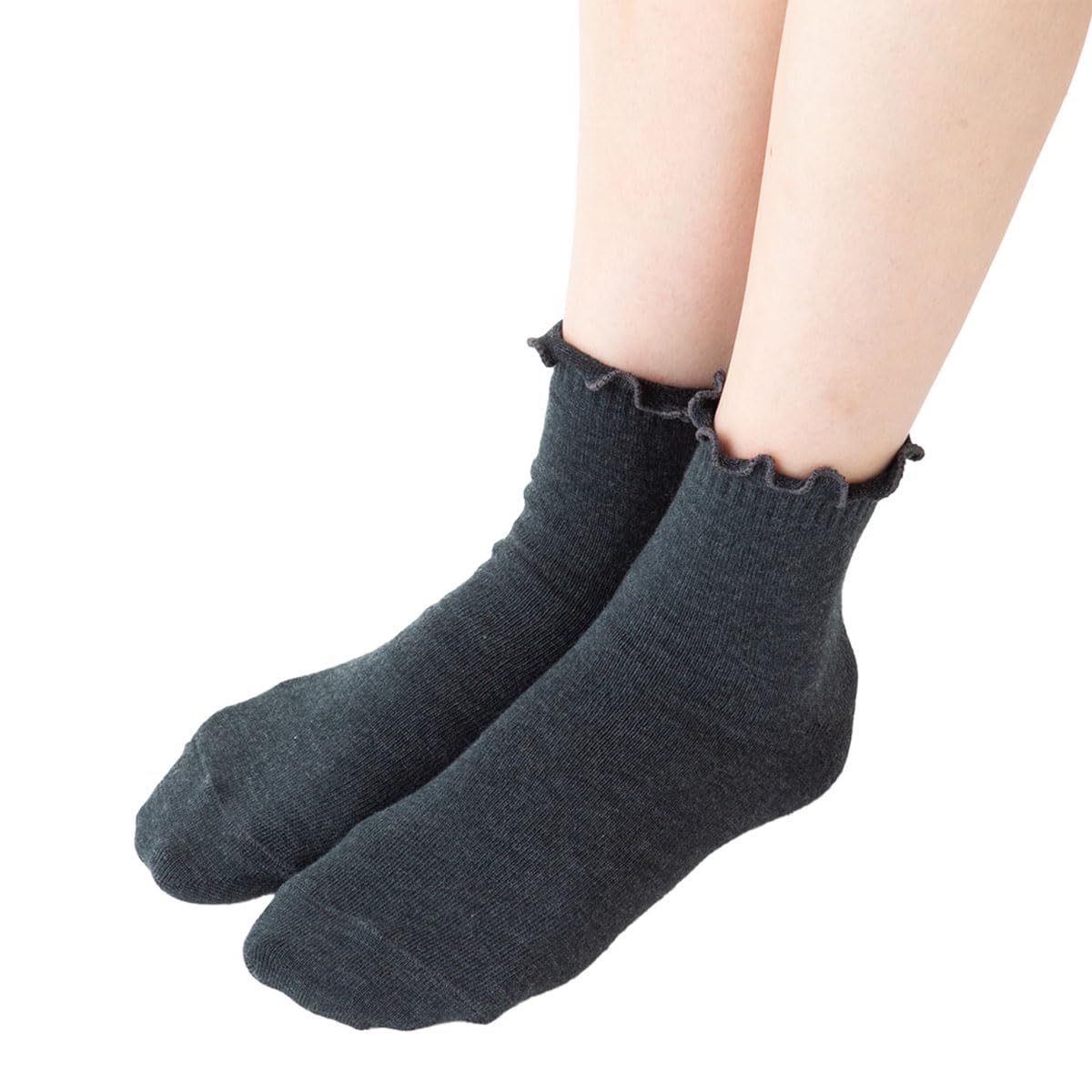 Amazon.co.jp: 【3足セット】履き口メロー クルーソックス (22-25cm