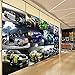 Produktbild Custom 3D Wall Mural Wallpaper Cool Sports Car Luxury Car Club Clubhouse Modern Wall Background Photo 3D Wall Mural Wallpaper 300cmx210cm