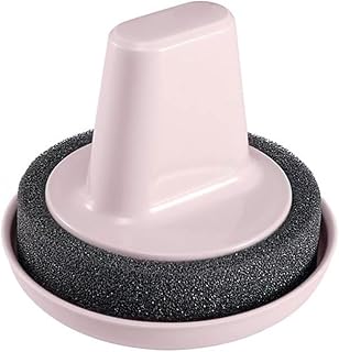 VAZZIC Cleaning Products Kitchen Cleaning Brush Scrubber Washing Dish Bowl with Hand Protector and Tray Sink Sponge Kitchen Pot Cleaner Washing Tool (Color : Pink)