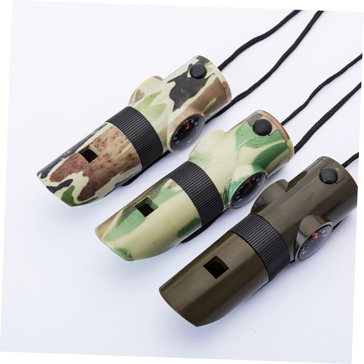 Sosoport Outdoor-überlebens Pfeife Pfeifen-Halskette Schiebepfeife Sicherheitspfeife Notfall Outdoor-multitools Notfall Pfeifen Notfall-überlebenspfeife Zelt Lichter Abs