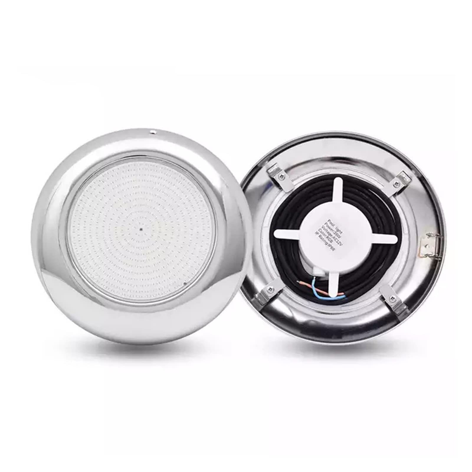Luz LED for piscina de acero inoxidable, iluminación for estanque subacuático rellena resina, RGB Multicolor con mando a distancia Crear Un Ambiente(RGB withRemote,25W)