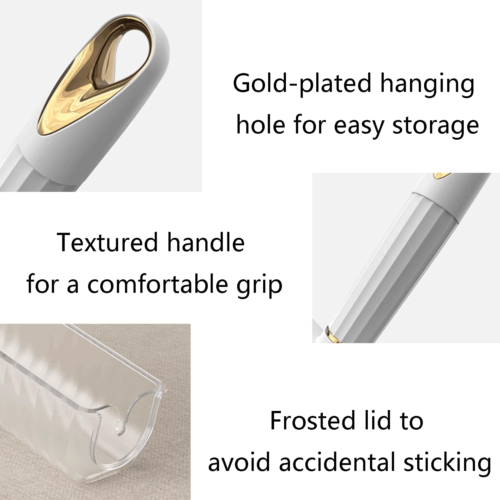 Fuerte adherencia Rodillo de Pelusa de plástico con Funda, quitapelusas con Mango extraíble para Ropa, 60 Hojas por Rodillo Adhesivo para Ropa portátil