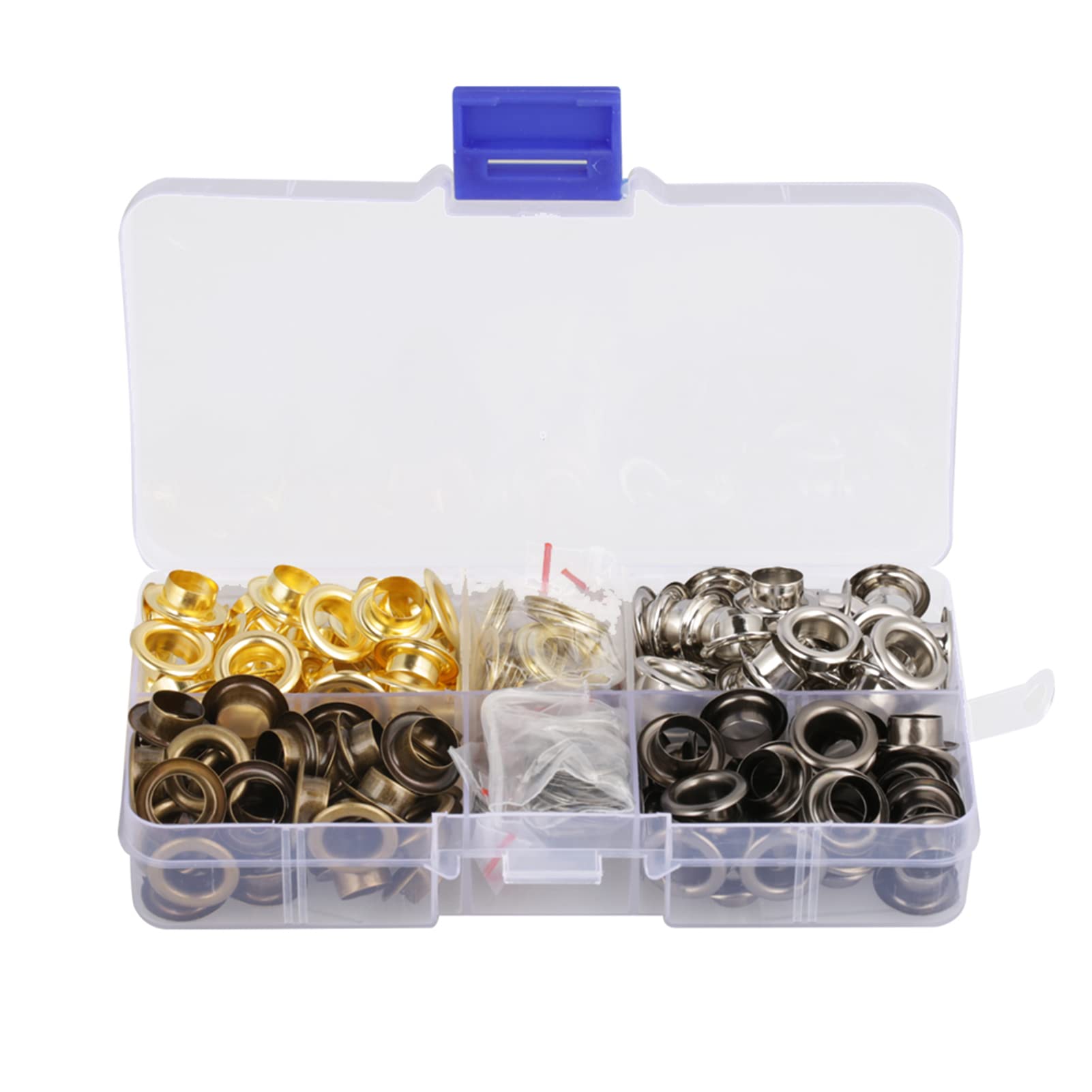 Set di anelli passacavo con occhiello in ottone da 140 set con feritoie di fissaggio per abiti artigianali in pelle Accessori da cucire 8mm