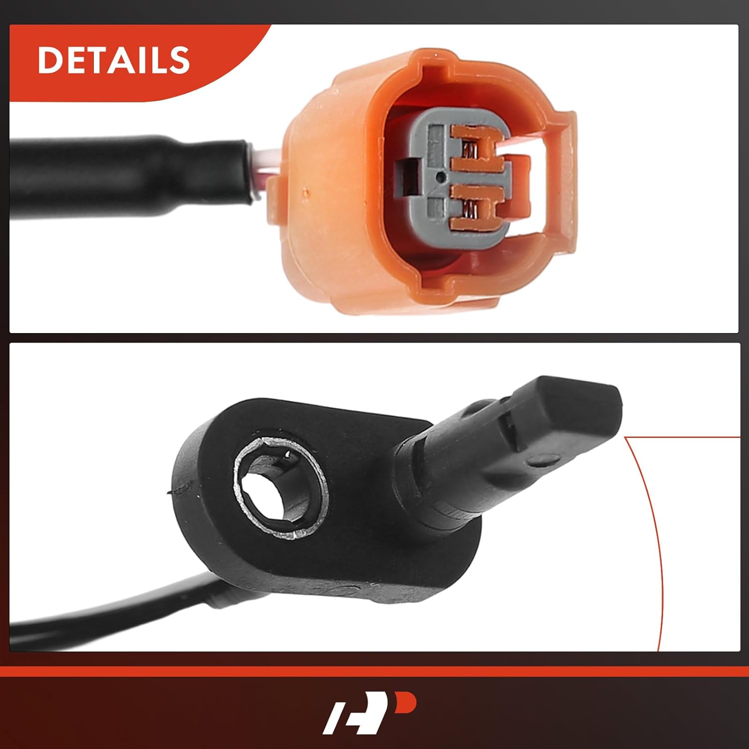 A-Premium ABS Wheel Speed Sensor Compatible with Honda Models - Fit 2007-2008, 1.5L - Front Driver and Passenger Side, 2-PC Set, Replace# 57455SLNA01, 57450SLNA01