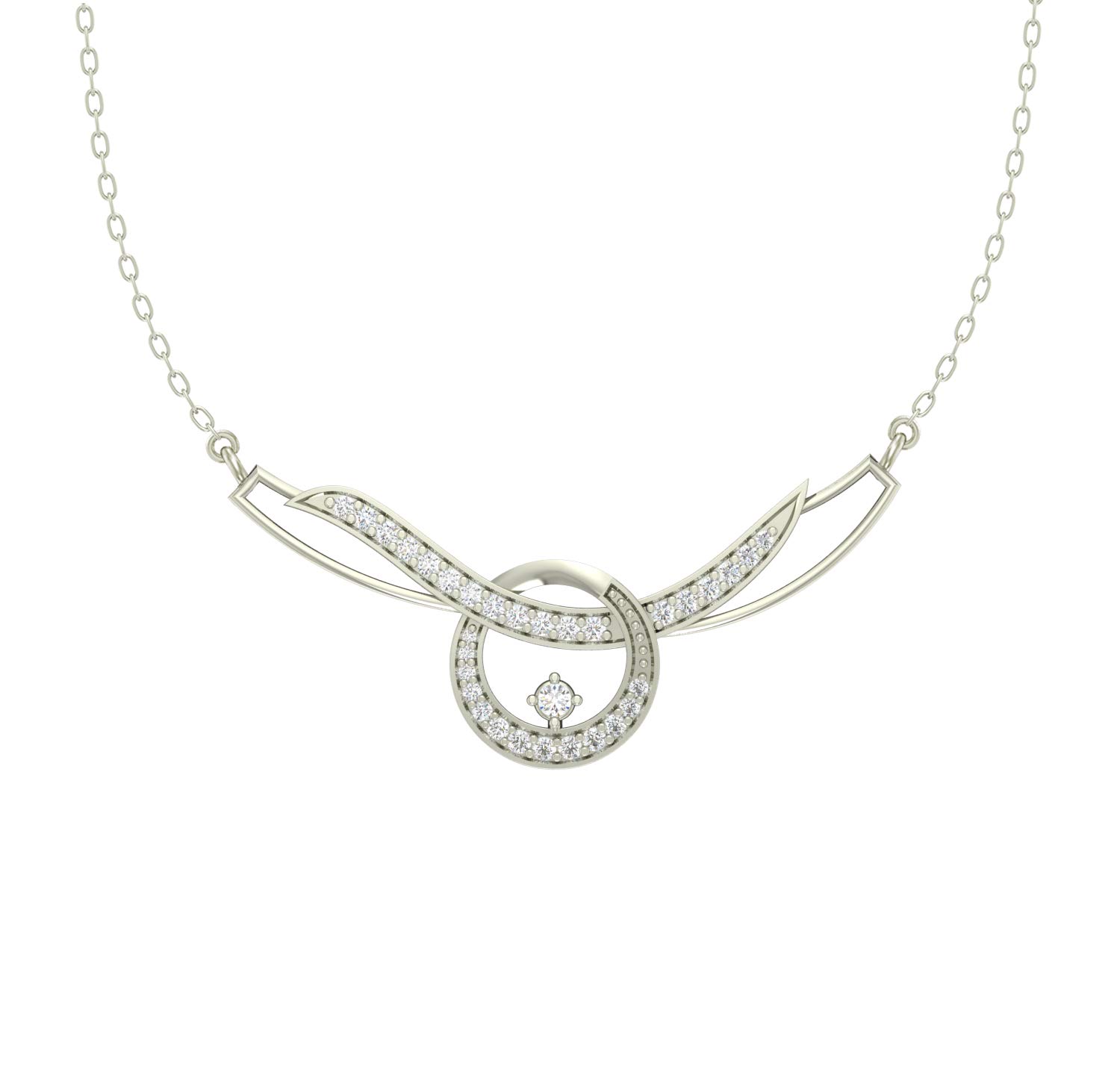 CLARA 925 Sterling Silver Rhodium Plated Evie Pendant Necklace with Chain Gift for Women and Girls (B084G9Z7V1) Amazon Price History, Amazon Price Tracker