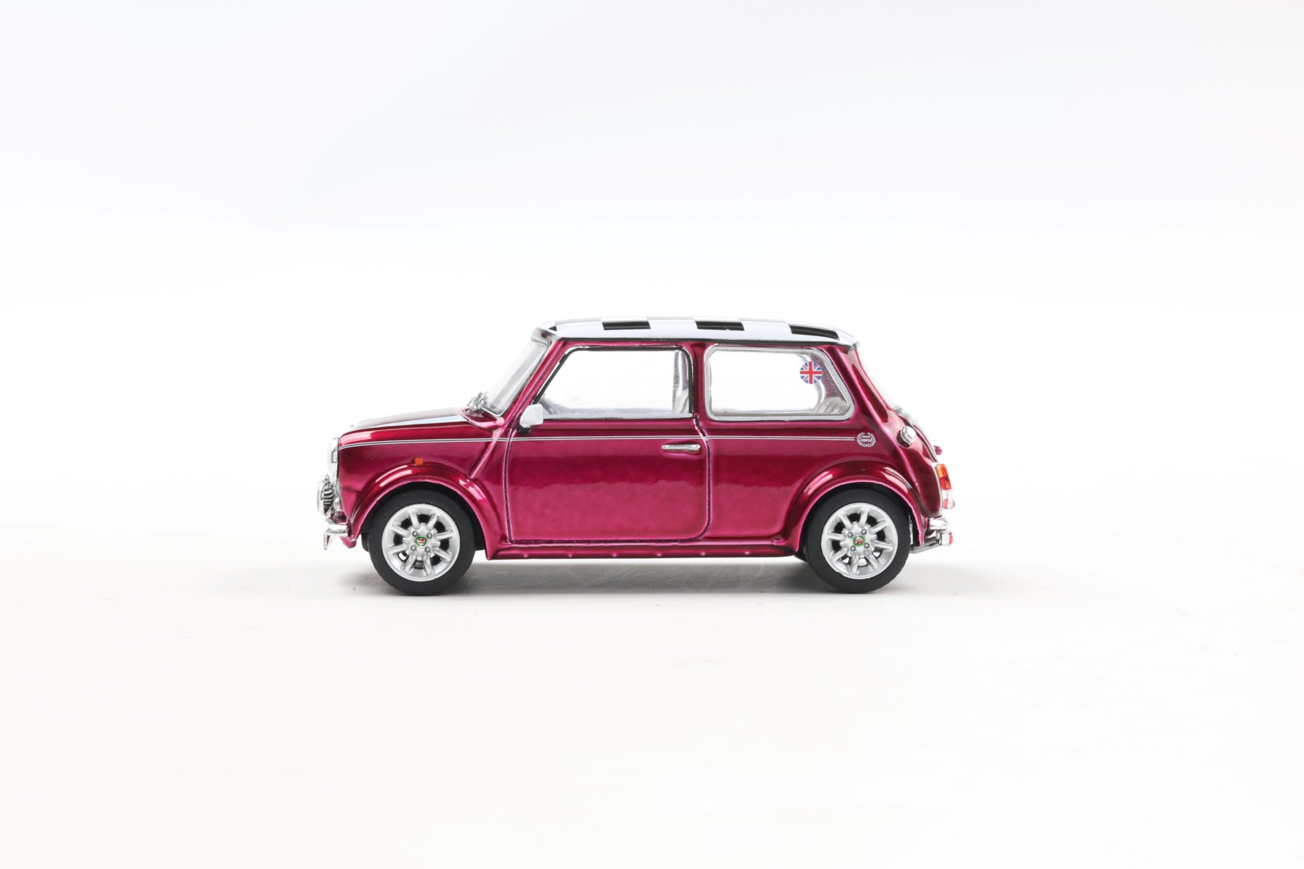 Solido Mini Cooper Sport 1997 - Modellino di auto Die-Cast, in cartone da finestra con base in plastica, modello da collezione di piccole auto, classico, viola, 1:43