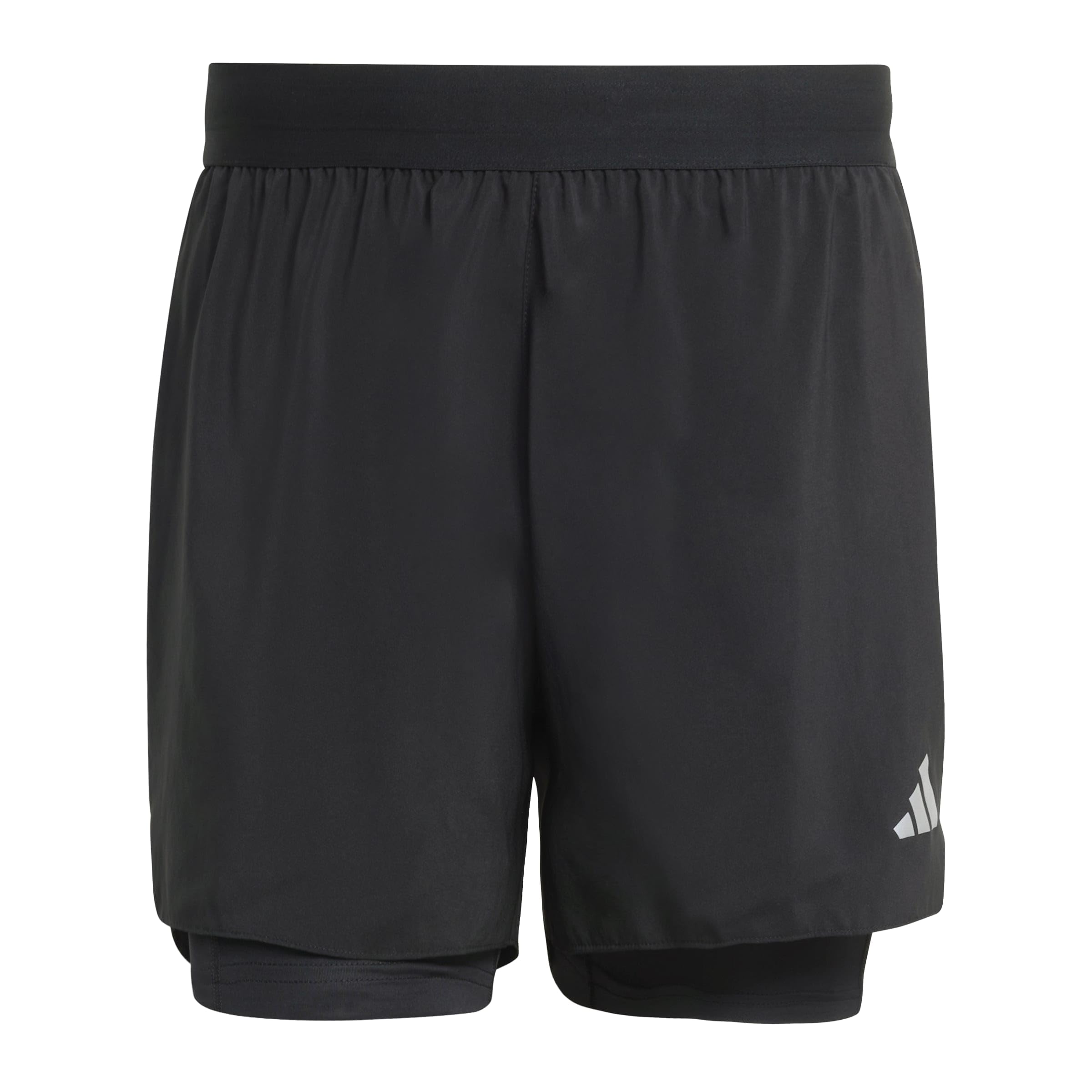 adidas Men's Adi365 Running Essentials 2In1 Shorts, Black, M