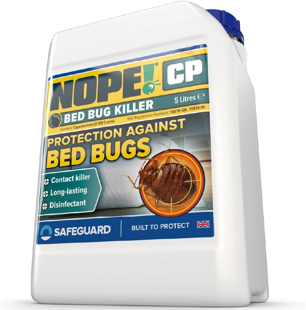 CP Bed Bug Killer Spray Treatment (5 Litre) - Odourless & Non-Staining, Extended Residual Kill up to 3 Months for mattress, bed frames, carpets, furniture