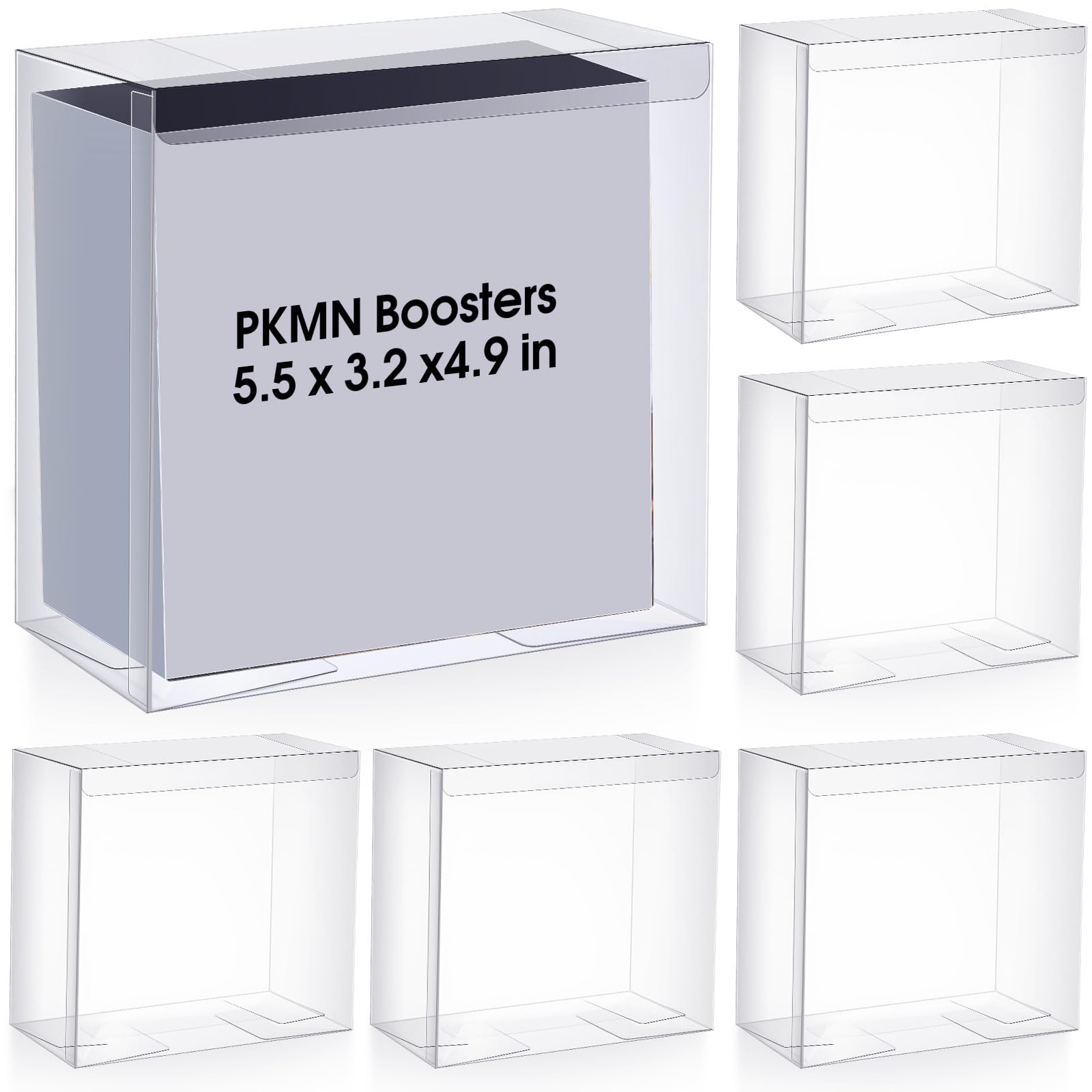 6 booster box case Yexiya Pack Plastic Protector 0. 50mm Thick Clear Display Box Plastic Display Compatible with English Modern Booster Boxes Collectors Cards Protector : Toys & Games website home goods putting the spotlight on GX Ultra Shiny Booster Pack Artwork:Scizor