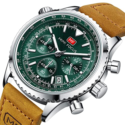Image of AIMES Mens Watches Chronograph Waterproof Sport Military Watch for Men Analog Quartz Movement Stylish Wrist Watch Elegant Gift Watch for Men
