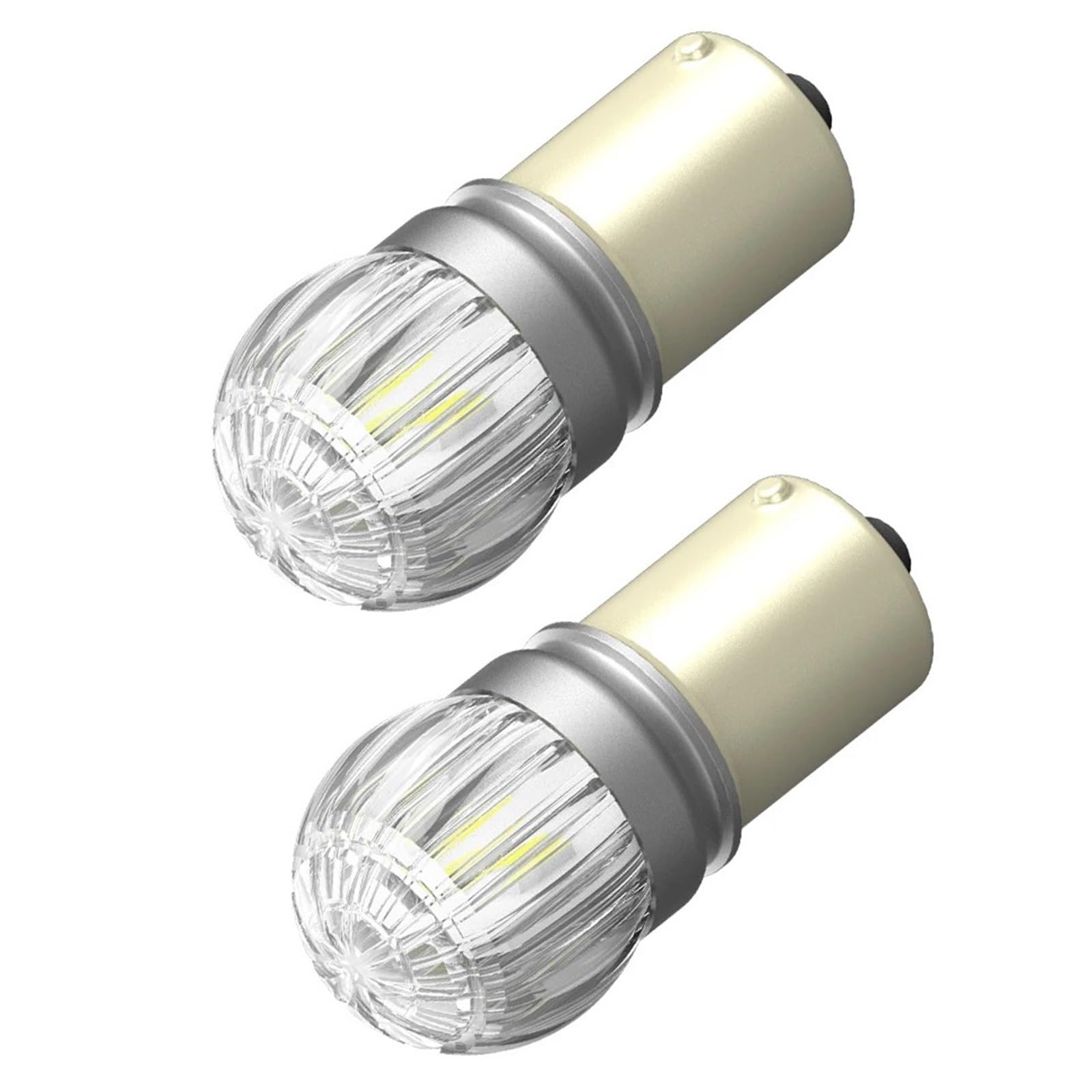 Bombilla LED 1156 BA15S blanca de 12V 6000K para marcha atrás 8