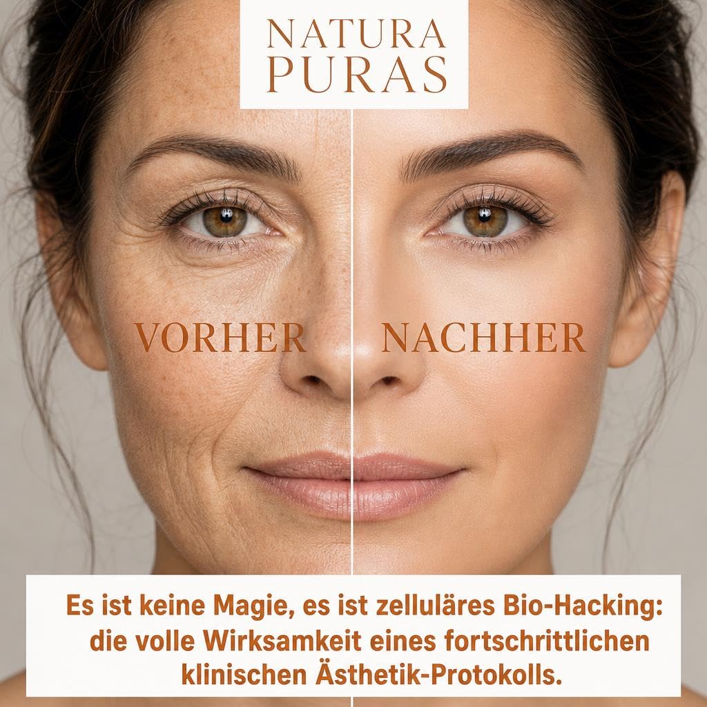 Exosomen 10% Ampullen Gesicht & Kopfhaut – Professionelle Anti-Aging Kur für Microneedling, Lifting & Pigmentflecken | Gesichtsserum mit Niacinamid, Hyaluronsäure & Kollagen | 6x5ml NaturaPuras | Behandlung mit Schocklifting, Polsterung und Anti-Flecken,