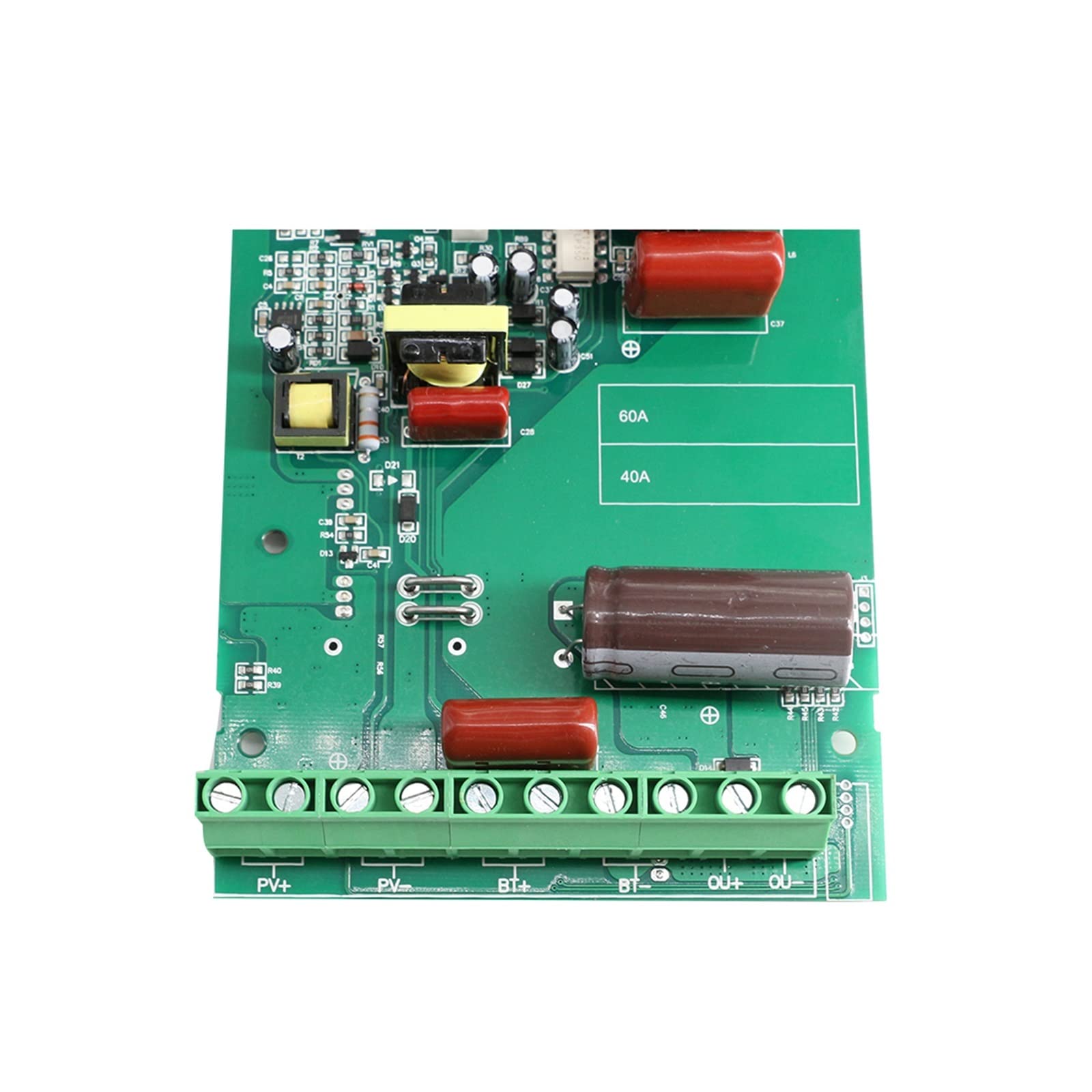 Contrôleur solaire Contrôleur de Charge et de décharge solaire MPPT 60A carte PCB 12V 24V 36V 48V Module de charge automatique avec écran et ventilateur bricolage nouveau